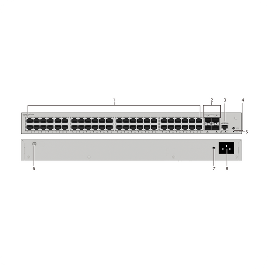 Huawei S220-48T4X,48*10/100/1000BASE-T ports, 4*10GE SFP+ ports,Switch