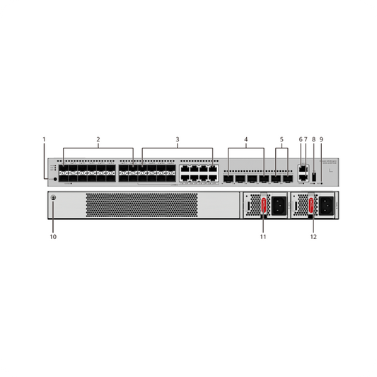 Huawei S530-24ST4XE ,24*GE SFP ports, 8 of which are dual-purpose 10/100/1000 or SFP, 4*10GE SFP+ ports, 2*12GE stack ports,Switch