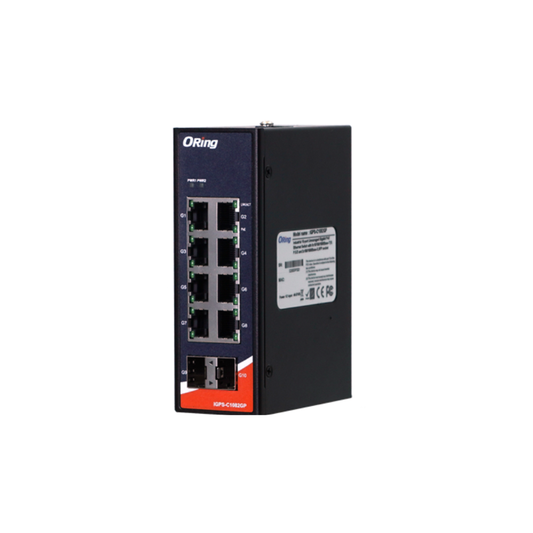 Oring IGPS-C1082GP ,10-port unmanaged PoE switch