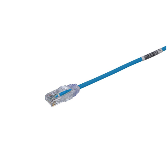 CAT6 28 AWG UTP Copper Patch Cord, 0.2m, Blue