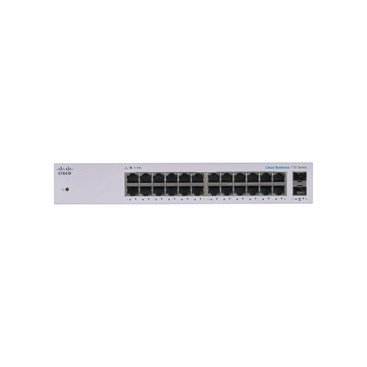 Cisco CBS110-24T, 24-port Gigabit Ethernet Switch with 2 Gigabit SFP,Switch