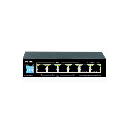 D-LINK SWITCH 6PORT POE DGS-F1006P-E/E