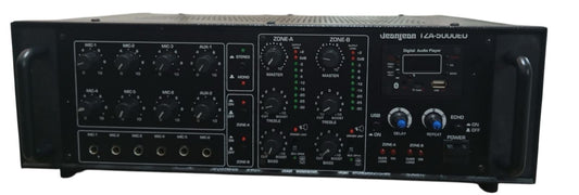 TZA-5000EU Jeanjean Mixer Amplifier 500W 2 zones, 6 MIC input, USB,SD card , Bluetooth player