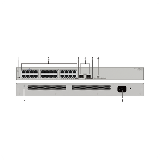 Huawei S110-24T2SR ,24*10/100/1000BASE-T ports, 2*GE SFP ports, Switch